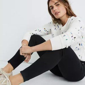 Madewell 9" Mid-Rise Skinny Jeans in Black